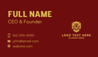 Gold Housing Emblem  Business Card Preview