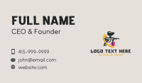 Paintball Shooting Gun  Business Card Preview