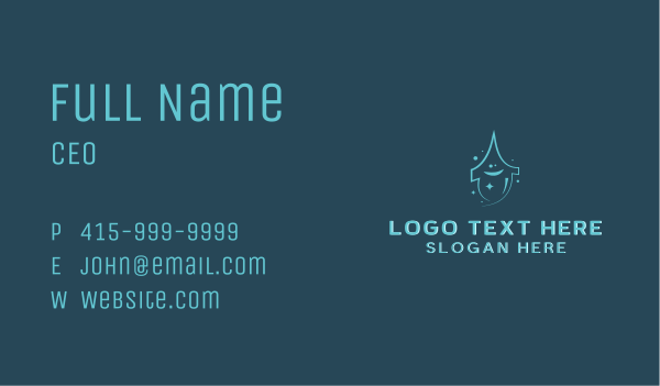 Water Drop Laundromat Business Card Design Image Preview