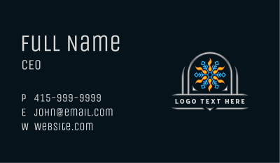 Snow Flame Industrial Ventilation Business Card Image Preview