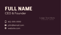 Elegant Firm Wordmark  Business Card Image Preview