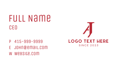 Marketing Agency Monogram Business Card Image Preview