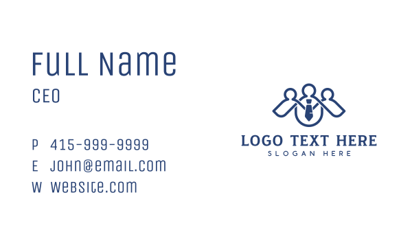 Employee Recruitment Firm Business Card Design Image Preview
