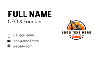 City Building Excavator Business Card Preview