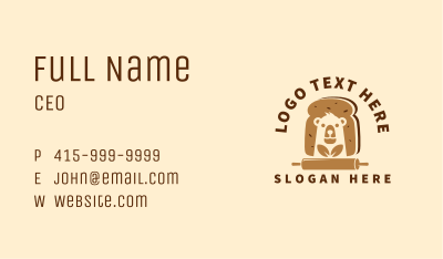 Bear Bread Bakery Business Card Image Preview
