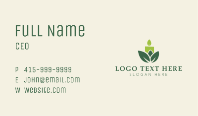 Eco Candle Fire Business Card Image Preview