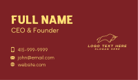 Minimalist Golden Bull Business Card Design