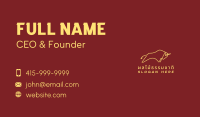 Minimalist Golden Bull Business Card Image Preview