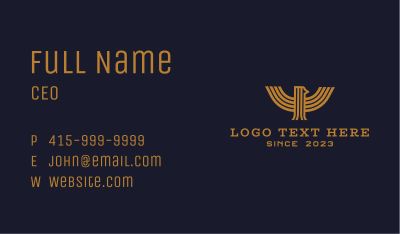 Gold Medieval Eagle Business Card Image Preview