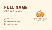 Autumn Pumpkin Farm  Business Card Image Preview