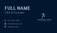 Running Athlete Man Business Card Image Preview