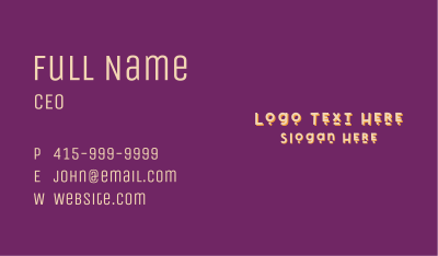Generic Retro Business Business Card Image Preview