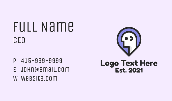Man Location Pin Business Card Design Image Preview