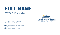 Cruise Ship Maritime Business Card Preview