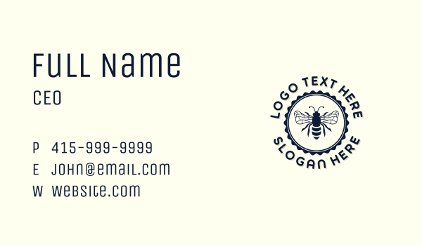 Bee Apothecary Wasp Business Card Design Image Preview