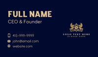 Luxury Pegasus Shield  Business Card Image Preview