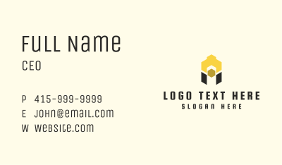 Geometric Wrench Bolt Business Card Image Preview