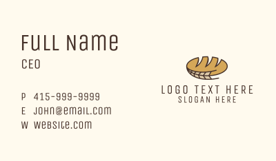 Bread Wheat Bakery Business Card Image Preview