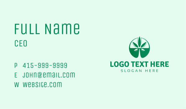 Abstract Cannabis Dispensary Business Card Design Image Preview