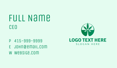 Abstract Cannabis Dispensary Business Card Image Preview
