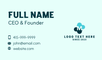 Cloud Enterprise Letter M Business Card Preview