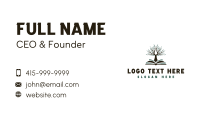 Tree Learning Book Business Card Image Preview