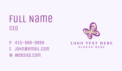 Butterfly Daycare Center Business Card