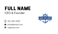 Sea Ferry Anchor Wheel Business Card Image Preview