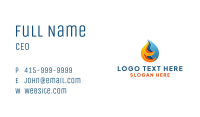 3D Fire Water Energy Business Card Image Preview