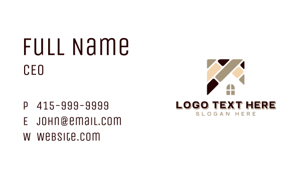 Tile Flooring Pavement Business Card Design Image Preview