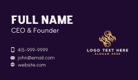 Tribal Tattoo Pattern Business Card Design