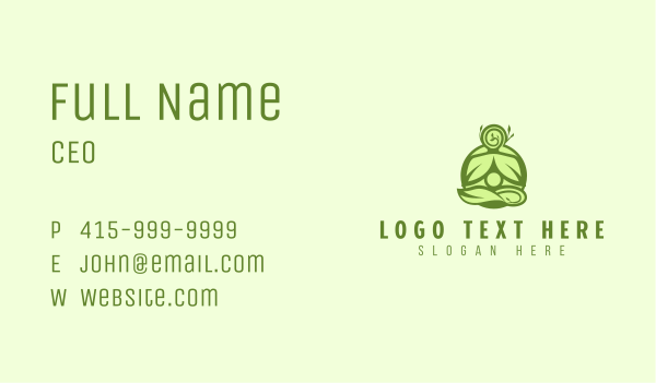 Yoga Meditation Zen Business Card Design Image Preview