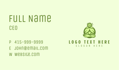 Yoga Meditation Zen Business Card Image Preview