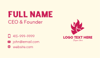 Red Burning Media Player Business Card Image Preview