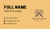 Medieval Battle Axe Business Card Design