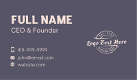 Classic Generic Emblem Business Card Image Preview