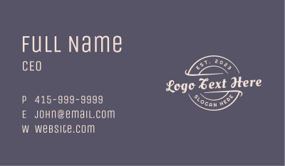 Classic Generic Emblem Business Card Image Preview