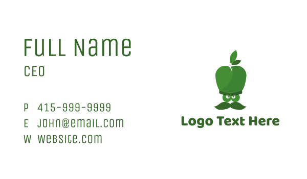 Apple Chef Business Card Design Image Preview