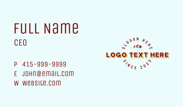 Classic Business Wordmark Business Card Design Image Preview