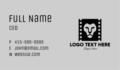 Lion Film Production Business Card
