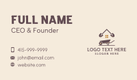 Home Construction Shovel Wheelbarrow  Business Card Image Preview