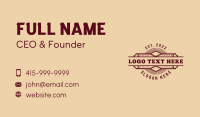 Western Pub Saloon Business Card Preview