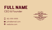 Western Pub Saloon Business Card Image Preview