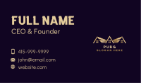 Real Estate Wing Roof Business Card Design