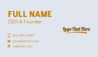 Quirky Underline Wordmark Business Card Image Preview