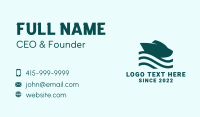 Ocean Wave Cruise Business Card Image Preview