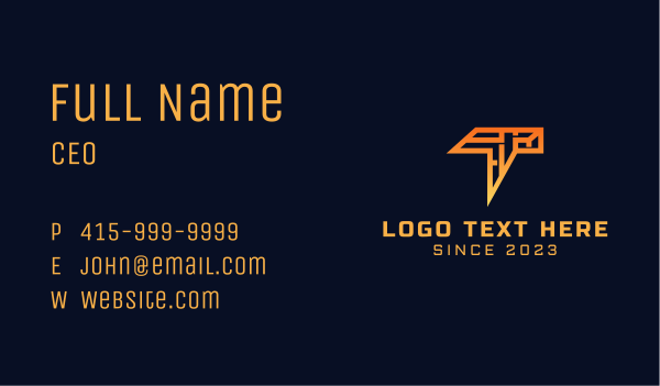 Letter T Chat Outline Business Card Design Image Preview