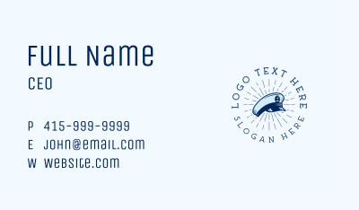 Captain Seafarer Hat Business Card Image Preview