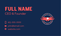 Eagle Wings Aviary Business Card Design