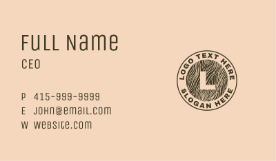 Wood Workshop Business Business Card Image Preview